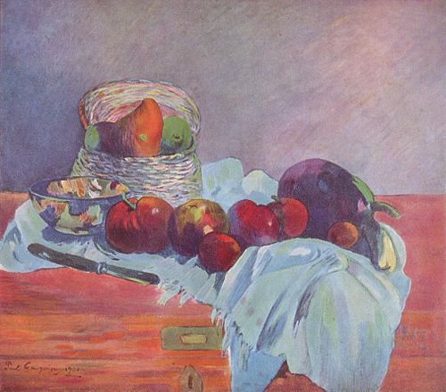 Fruits and Knife, 1901, Paul Gauguin