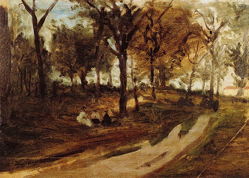 Dans la forêt, Saint-Cloud, 1873, Paul Gauguin