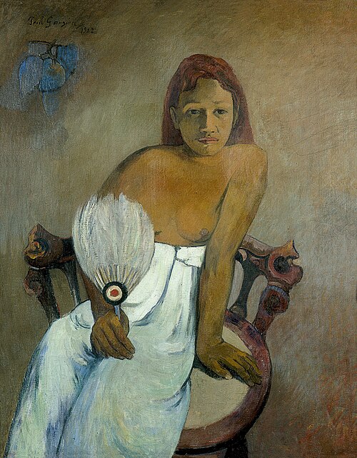 Jeune fille à l'éventail, 1902, Paul Gauguin