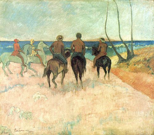 Cavaliers sur la plage (I), 1902, Paul Gauguin