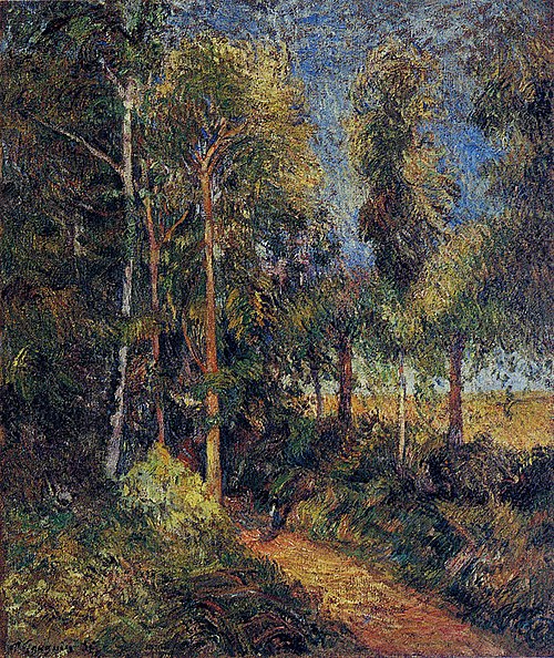Chemin dans la hêtraie, 1885, Paul Gauguin