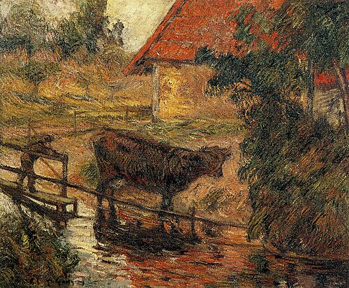L'Abreuvoir II, 1886, Paul Gauguin