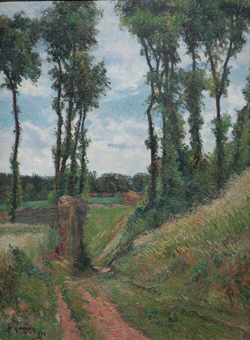 Chemin aux peupliers, Osny, 1883, Paul Gauguin