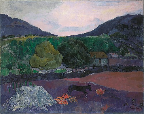 Paysage avec chien, 1903, Paul Gauguin