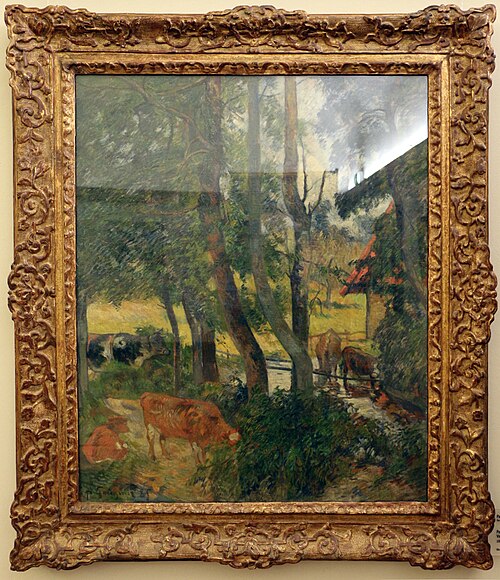 Landscape in Normandy, 1885, Paul Gauguin