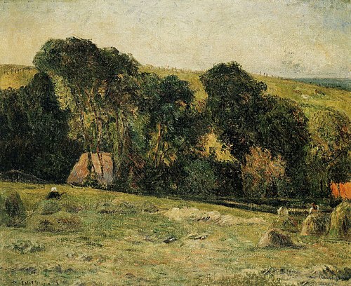 La Fenaison aux environs de Dieppe, 1885, Paul Gauguin