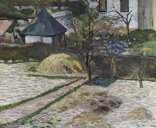Un Coin de jardin à Rouen, ou Vue d'un jardin, Rouen, 1884, Paul Gauguin