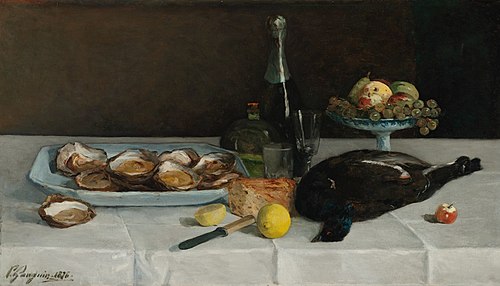 Still Life with Oysters, 1876, Paul Gauguin