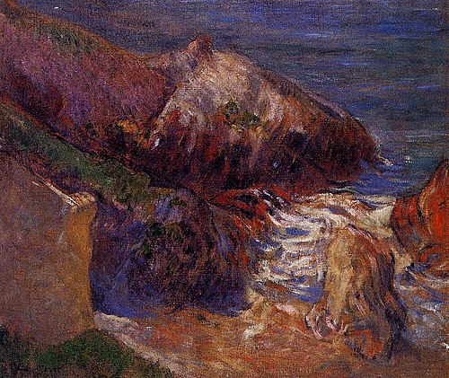 Rochers sur la côte, 1888, Paul Gauguin