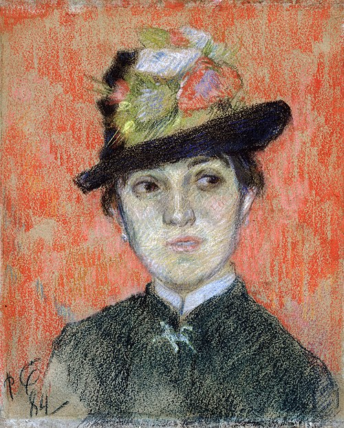Jeune fille au chapeau, Mlle S. Manthey, 1884, Paul Gauguin