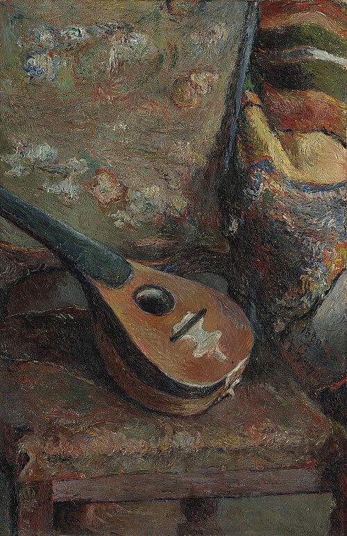 Mandoline sur une chaise, 1880, Paul Gauguin
