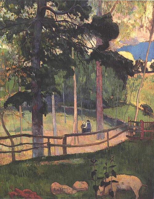 The walk, 1889, Paul Gauguin
