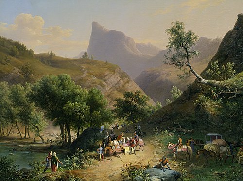 Entführung der Tochter des Herzogs von Genf (?) durch Thomas von Savoyen, 1838, Giuseppe Bisi