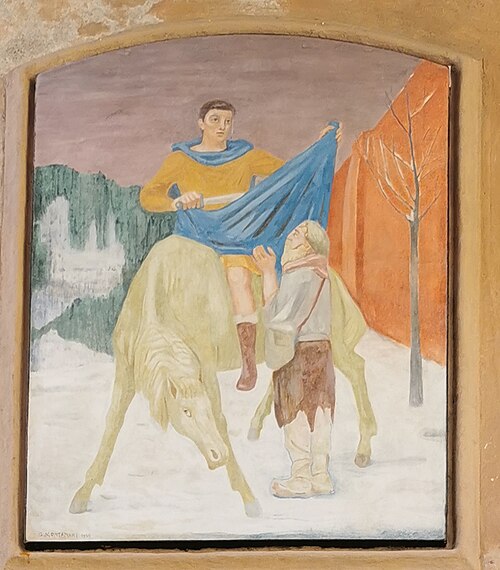 Saint Martin and the Poor Man, 1956, Giuseppe Montanari