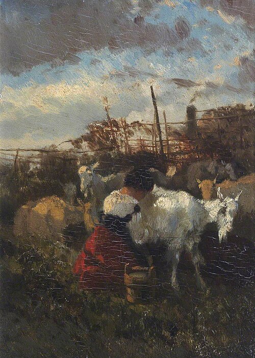 Goat Milking, , Giuseppe Palizzi