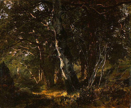 Bosco di Fontainebleau, 1886, Giuseppe Palizzi