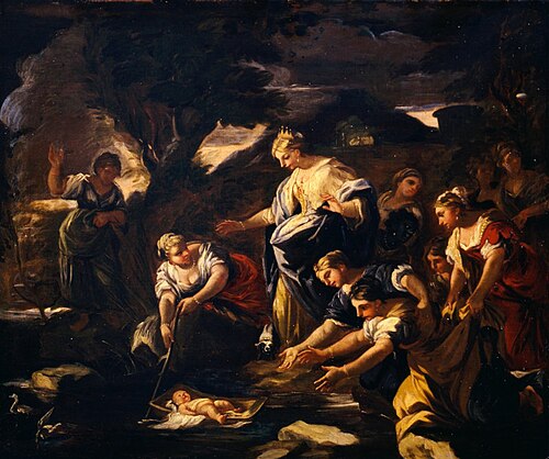 The Finding of Moses, 1685, Giuseppe Simonelli