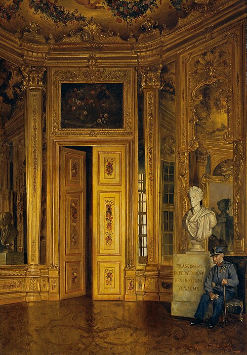 Das Goldkabinett im Oberen Belvedere, 1885, Ludwig Kainzbauer