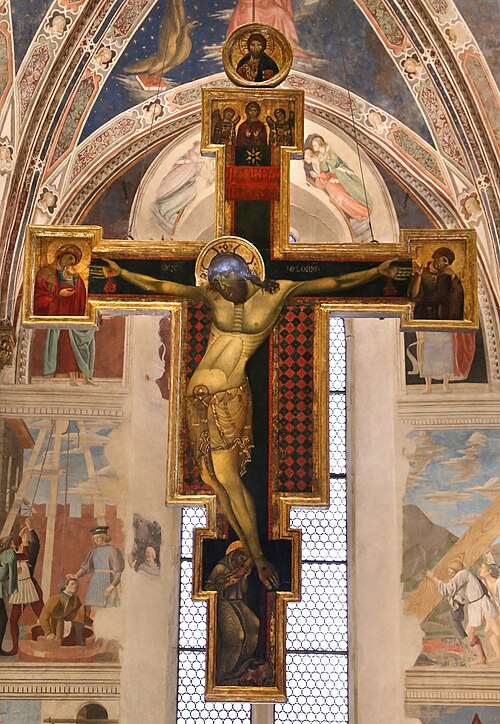 Painted crucifix, 1300, Master of Saint Francis