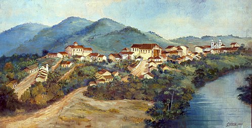 Vista de Guaratinguetá, 1835, 1942, José Canella Filho