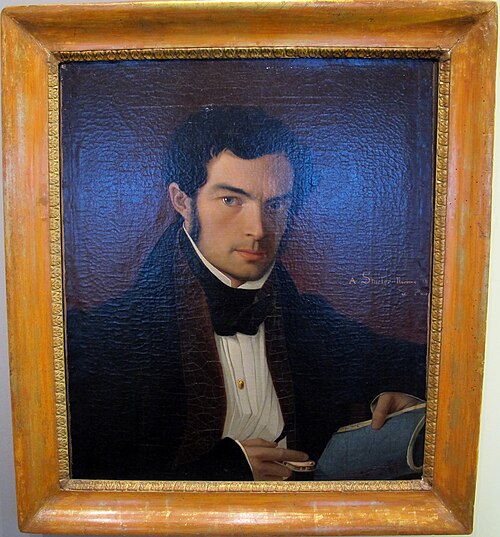 portrait masculin, 1835, Franz Adolf von Stürler