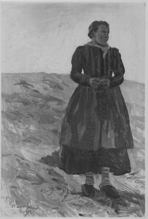 Bauernmädchen, 1913, Joseph Damberger