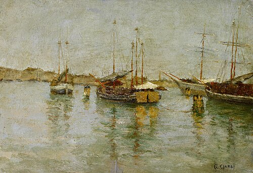Le Zattere, Venezia, , Guglielmo Ciardi