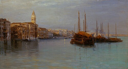 Sera - Canal Grande, 1899, Guglielmo Ciardi