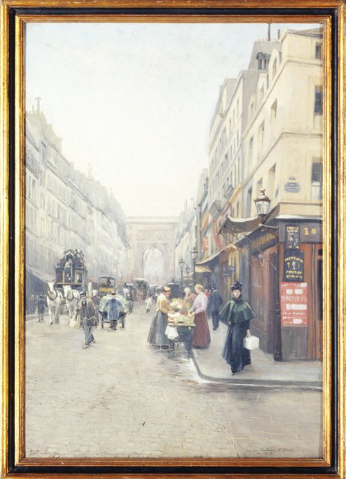 La rue du Faubourg-Saint-Denis, 1898, Emile Cambiaggio