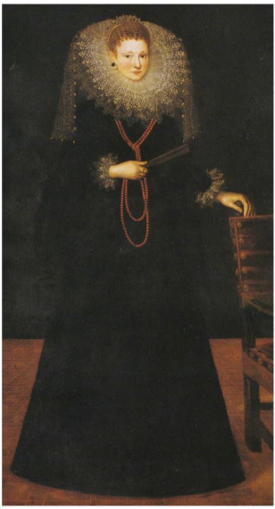 Portrait of an unknown lady, 1610, Guilliam Van Deynen