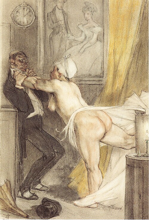 Passé minuit (le retour fait aimer l'absence), , Félicien Rops