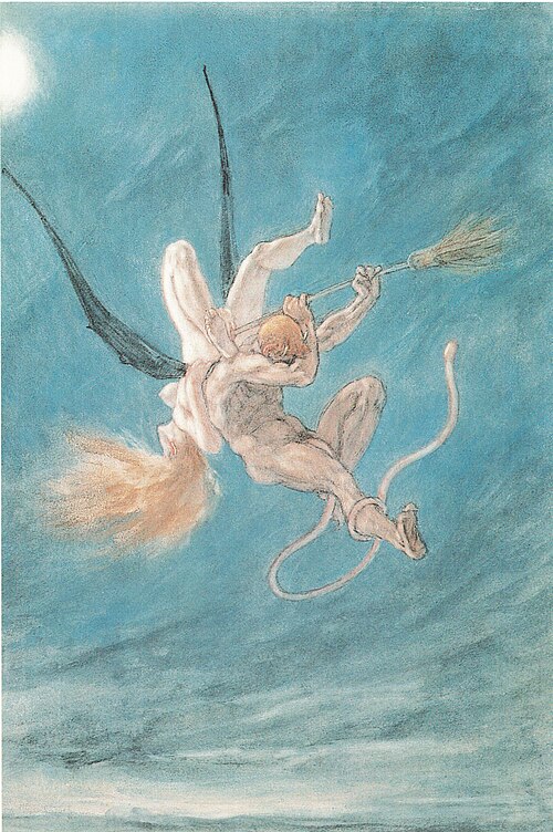 Les Sataniques. L'enlèvement, 1882, Félicien Rops