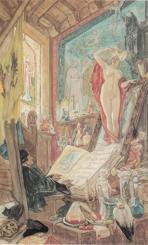 L'Incantation, 1878, Félicien Rops