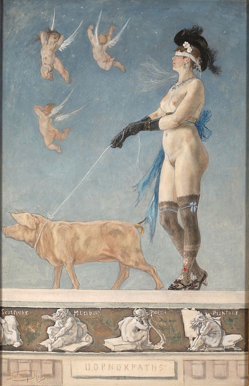 Pornocratès, 1878, Félicien Rops