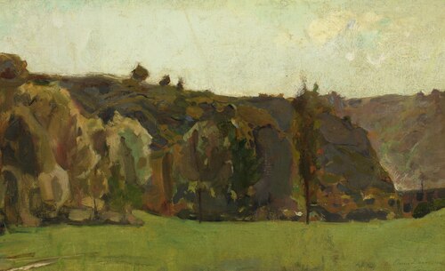 Landscape in the Ardennes, 1882, Félicien Rops