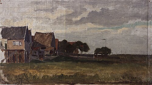 Paysage en Suède, 1871, Félicien Rops