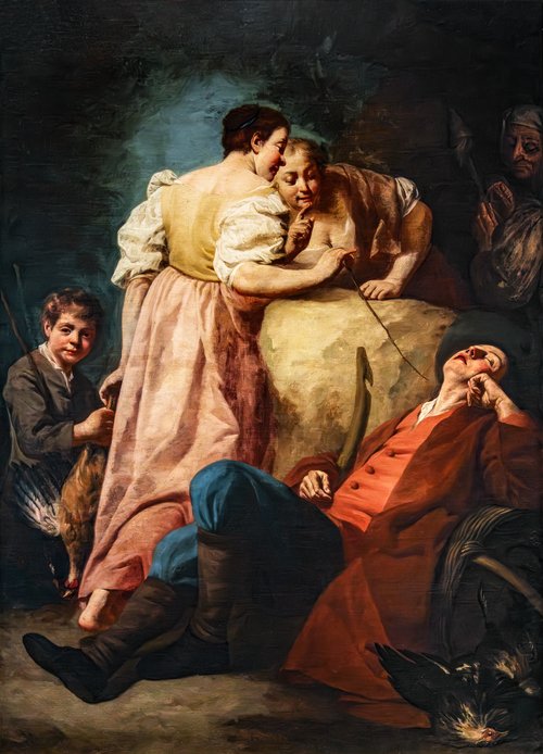 La chatouille, 1745, Giuseppe Angeli