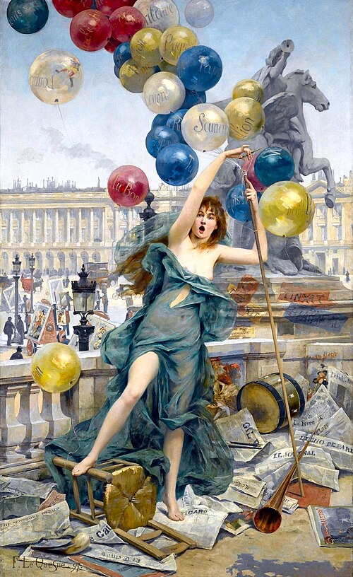 Allegory of Advertising, 1894, Fernand Le Quesne