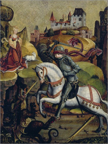 São Jorge combate o Dragão, 1500, Hans Mair von Landshut