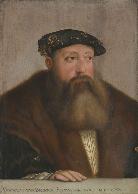 Bildnis des Herzogs Ludwig X. von Bayern-Landshut, 1540, Hans Schöpfer il Vecchio