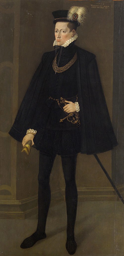 Herzog Wilhelm V. (1548-1626) von Bayern im Alter von 16 Jahren, 1564, Hans Schöpfer il Vecchio