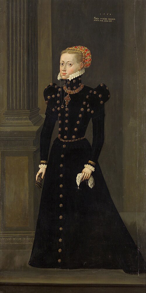 Maria (1551-1608), Herzogin in Bayern, Erzherzogin, im Alter von 13 Jahren, 1564, Hans Schöpfer il Vecchio