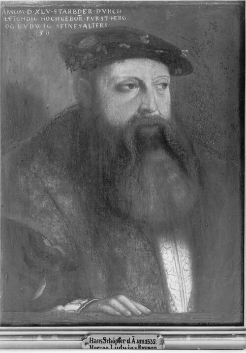 Herzog Ludwig X. von Bayern, 1540, Hans Schöpfer il Vecchio