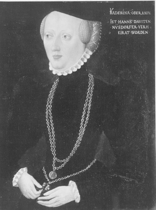 Portrait of Katharina Ebran, 1558, Hans Schöpfer il Vecchio