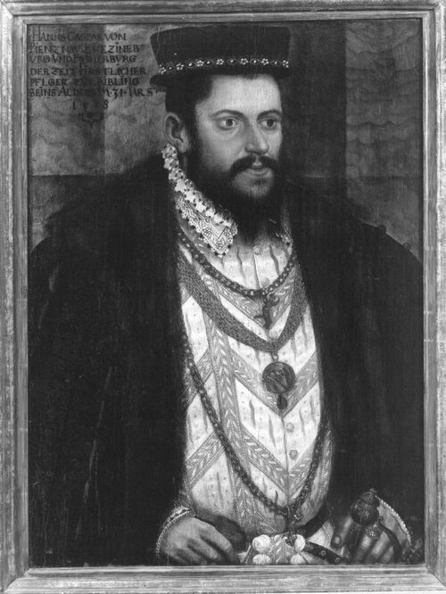 Bildnis des Hans Kaspar von Pienzenau, 1558, Hans Schöpfer il Vecchio