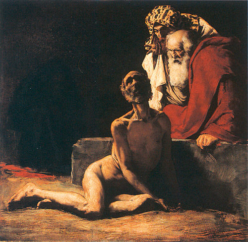 The God-fearing Job, 1900, Gyula Kardos