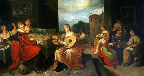 Vierges folles et vierges sages., 1600, Hieronymus Francken I