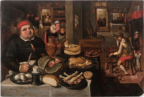 The Lean and the Fat, 1605, Hieronymus Francken II