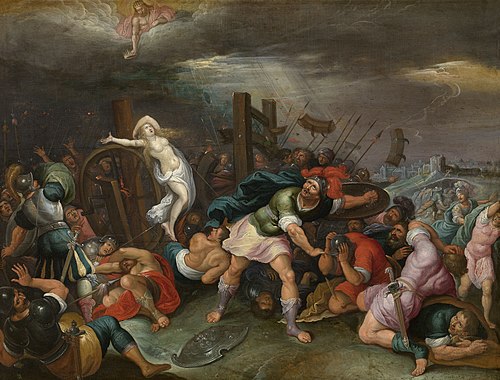 The Martyrdom of St Catherine of Alexandria, 1615, Hieronymus Francken II
