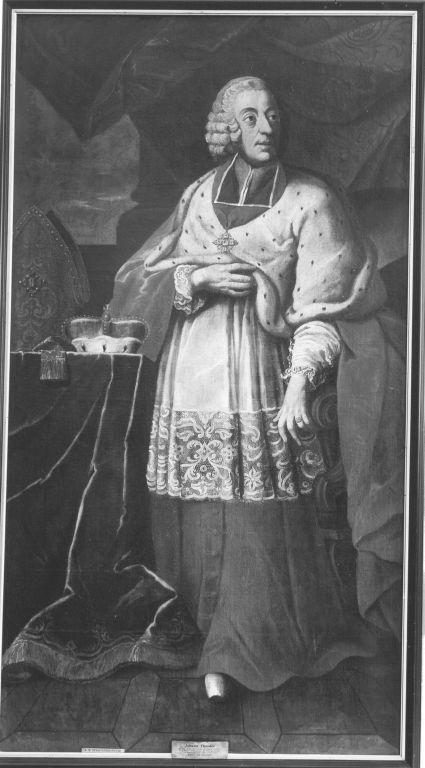 Bildnis des Johann Theodor von Bayern, Bischof von Regensburg und Freising, Fürstbischof von Lüttich, 1750, Michael Hartwagner